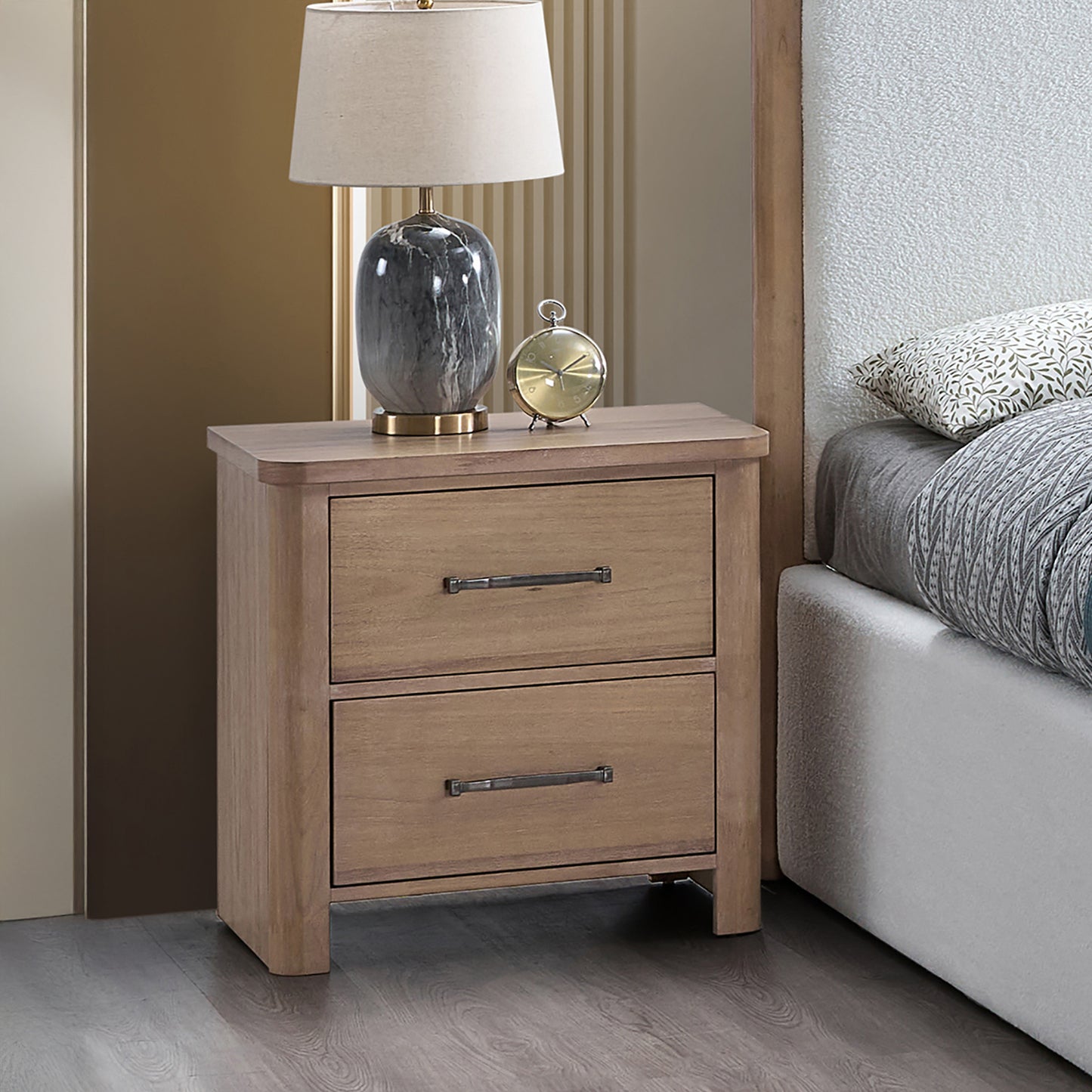 Anika Upholstered King 4 Pc Bedroom Set