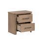 Anika 2 Drawer Nightstand Natural