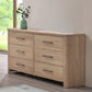 Anika 6 Drawer Dresser Natural