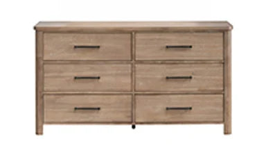Anika 6 Drawer Dresser Natural