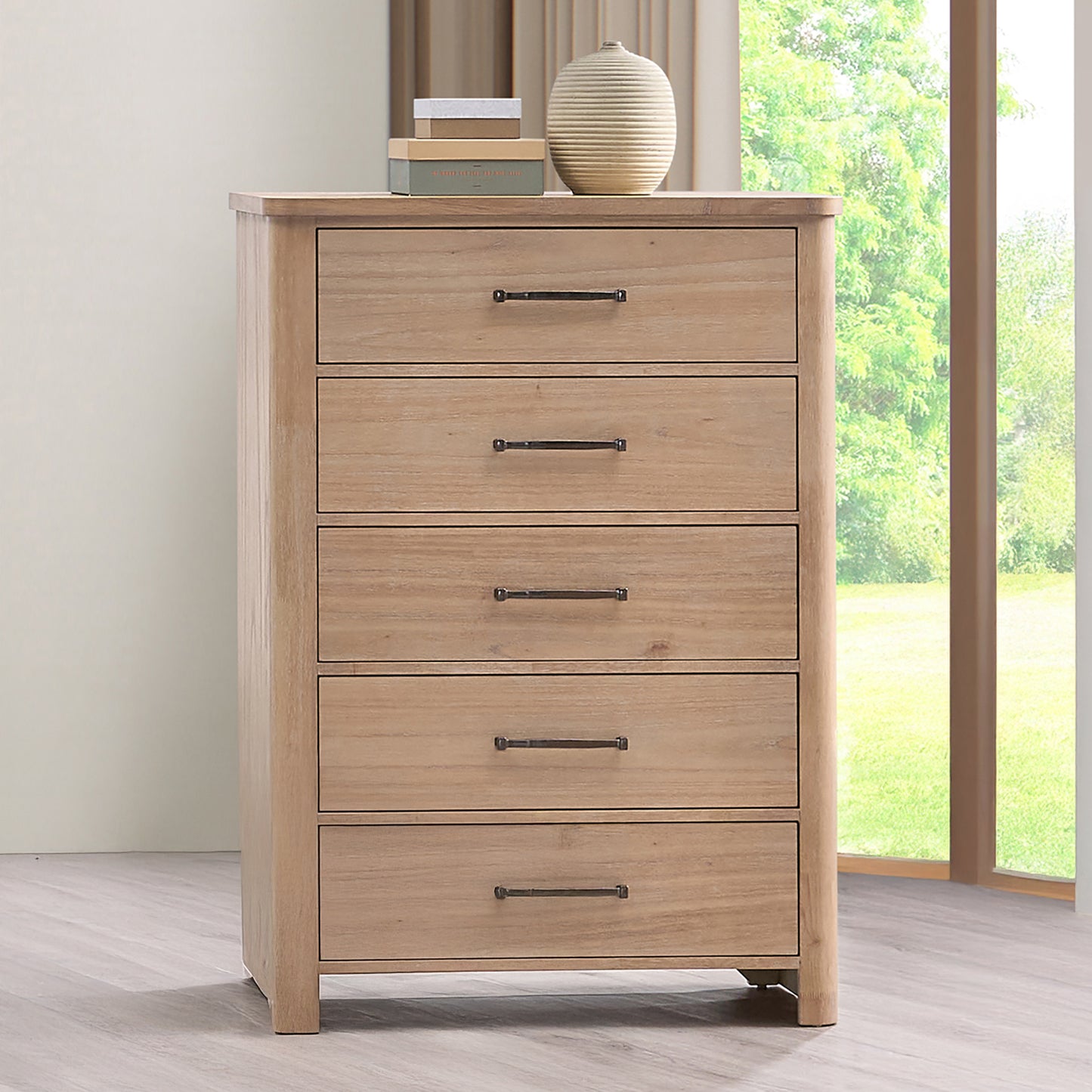 Anika 5 Drawer Chest Natural
