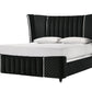Armany Black Velvet 4 Pc Bedoom Collection