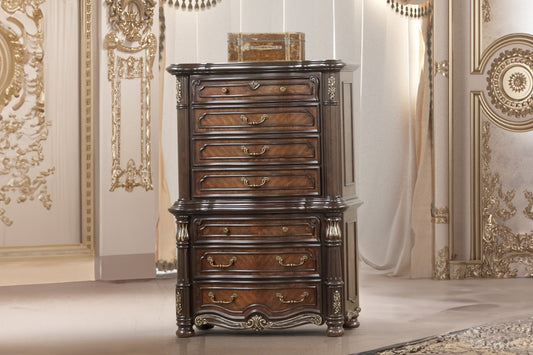 Bella Notte Mahogany 7 Drawer Bachelor's Chest
