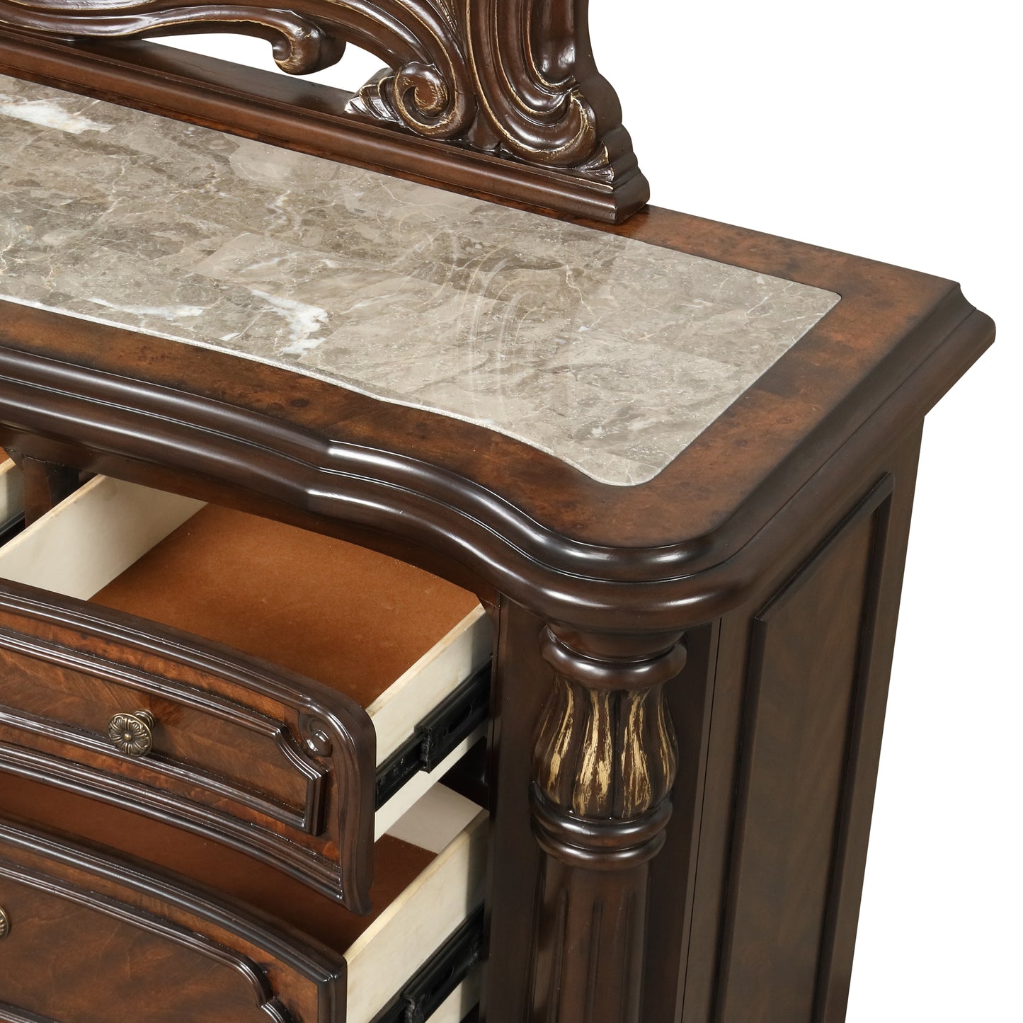 Bella Notte Mahogany 7 Drawer Bachelor's Chest