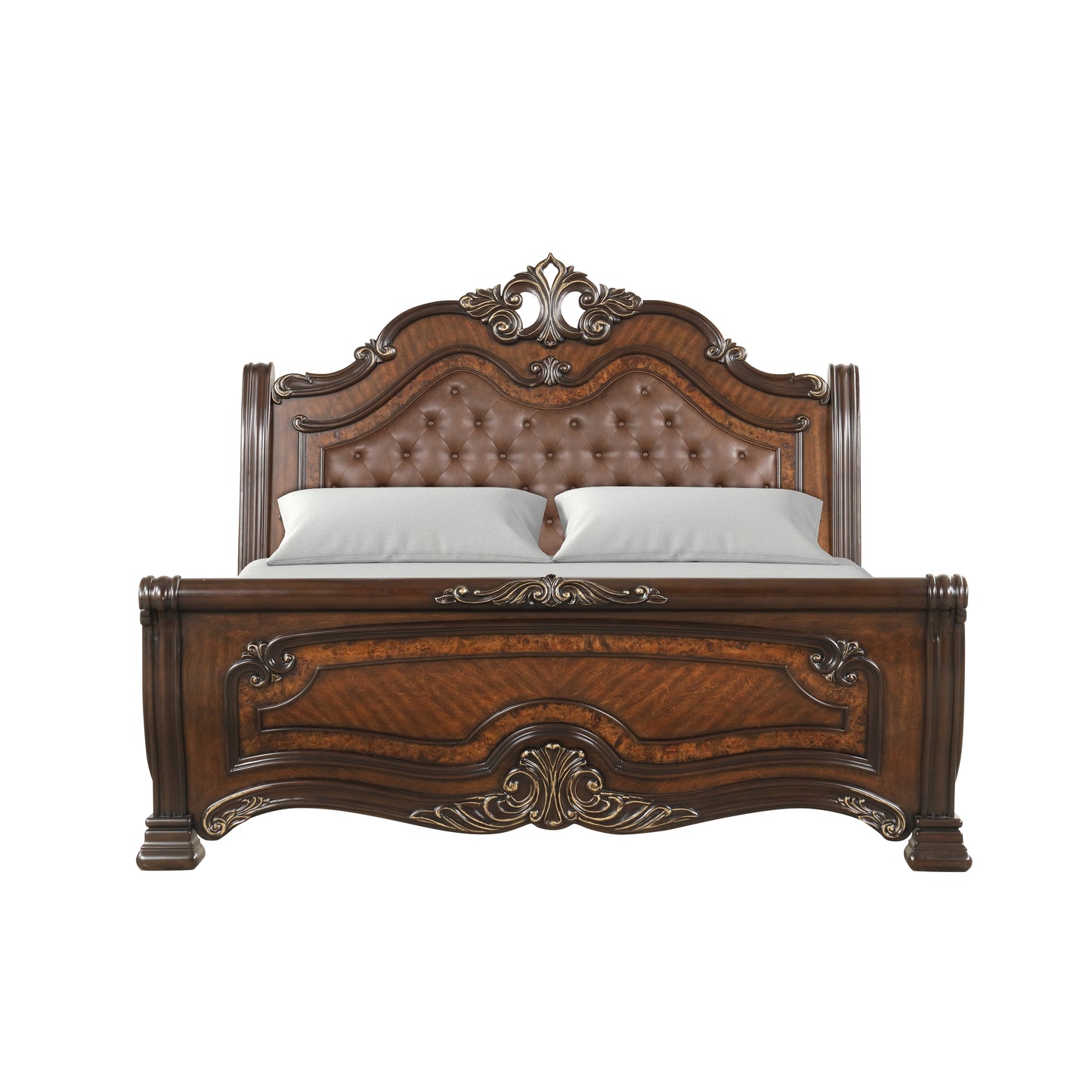 Bella Notte Mahogany King Sleigh Bed