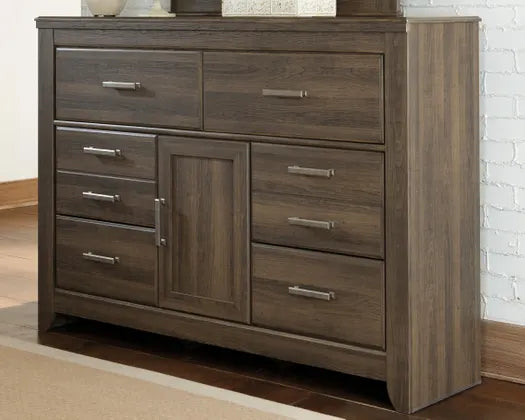 Juararo 4 Pc Rustic Dark Brown Bedroom Set