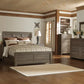 Juararo 4 Pc Rustic Dark Brown Bedroom Set