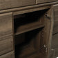 Juararo 4 Pc Rustic Dark Brown Bedroom Set