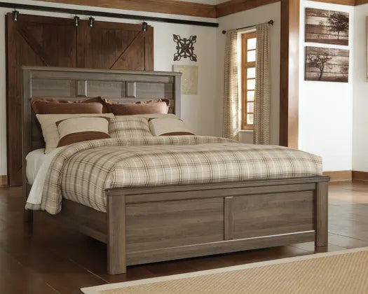 Juararo 4 Pc Rustic Dark Brown Bedroom Set