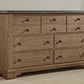 Augusta Rustic Brown 4 Pc King Bedroom Set