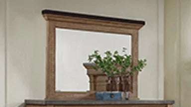Augusta Rustic Brown Bedroom Set w/LED Headboard