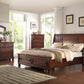 McFerran B608 Cherry Finish 4 Pc Bedroom Set