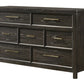 Ethel King Dark Brown 4 Pc Bedroom Set