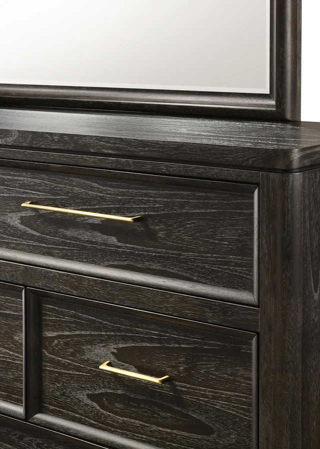 Ethel Dark Brown 4 Pc Bedroom Set