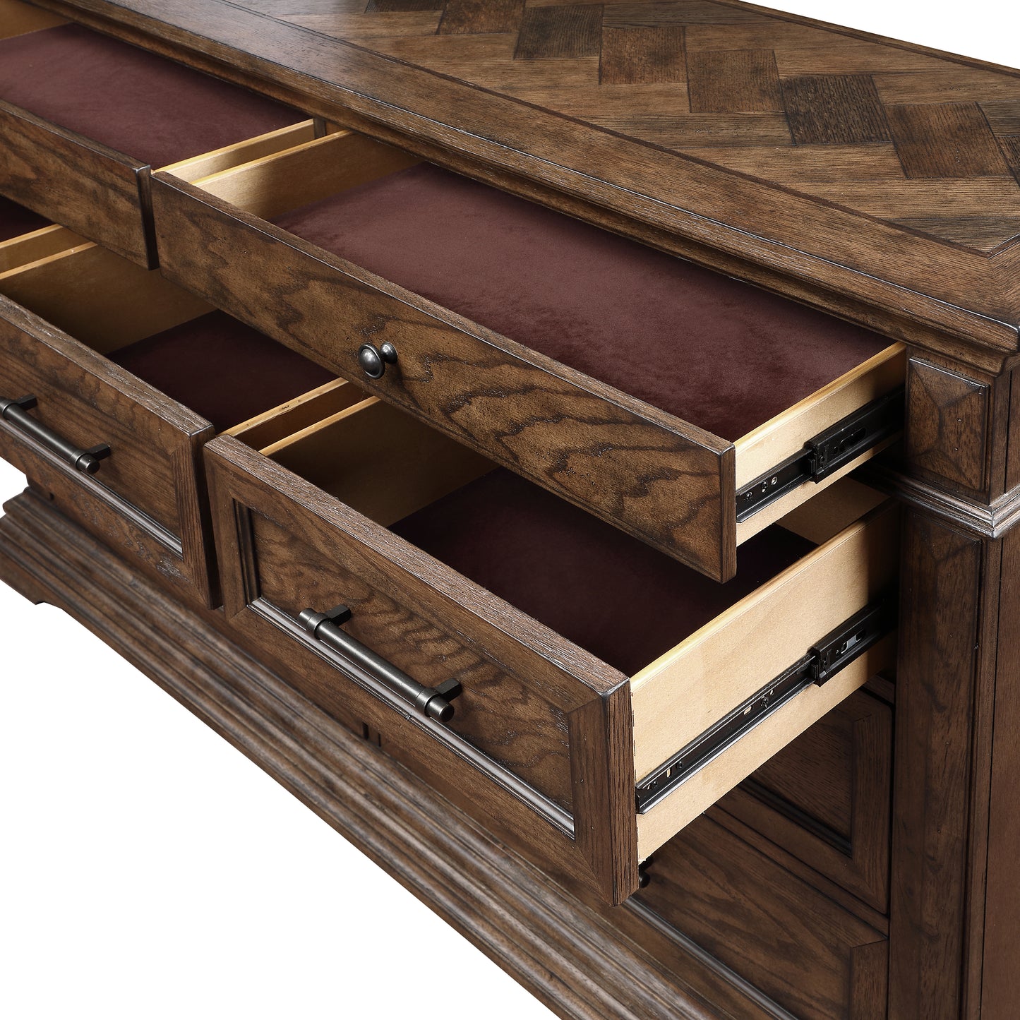 Mar Vista King 4 Pc Brown Bedroom Set