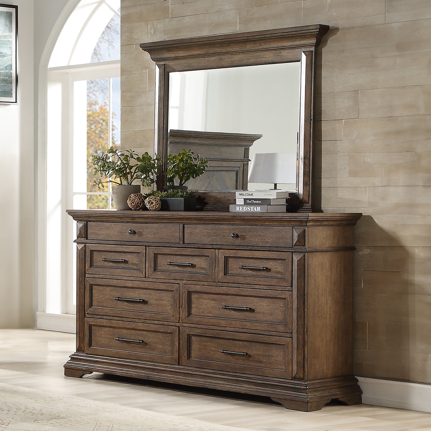 Mar Vista King 4 Pc Brown Bedroom Set