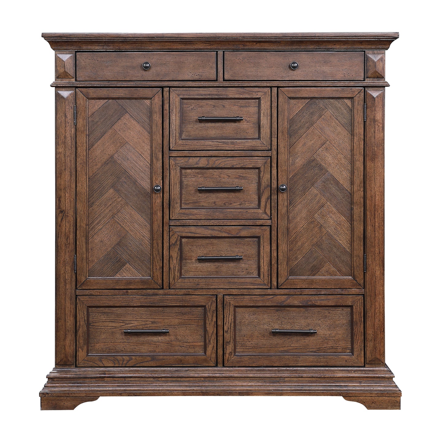 Mar Vista 7 Drawer Walnut Door Chest