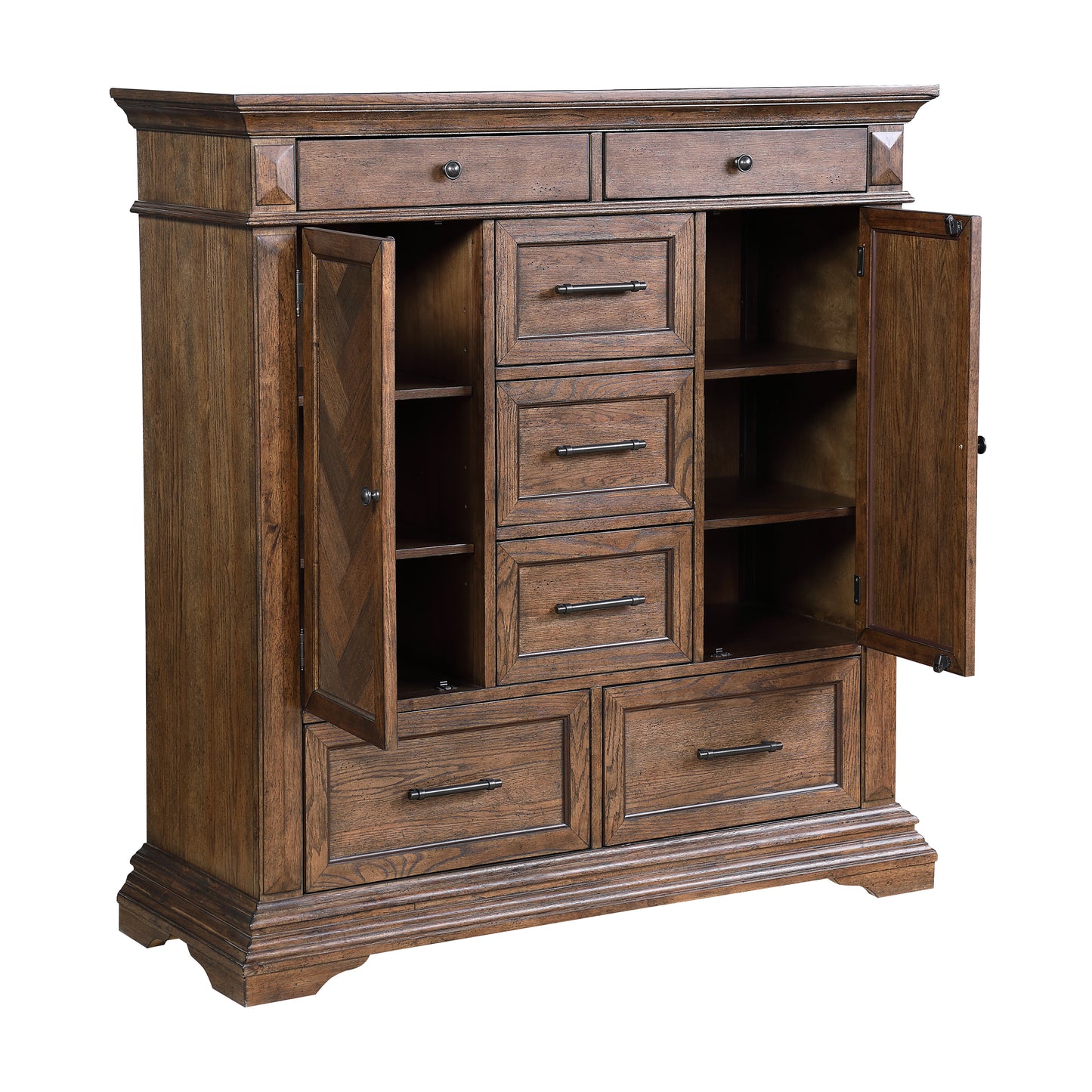 Mar Vista 7 Drawer Walnut Door Chest
