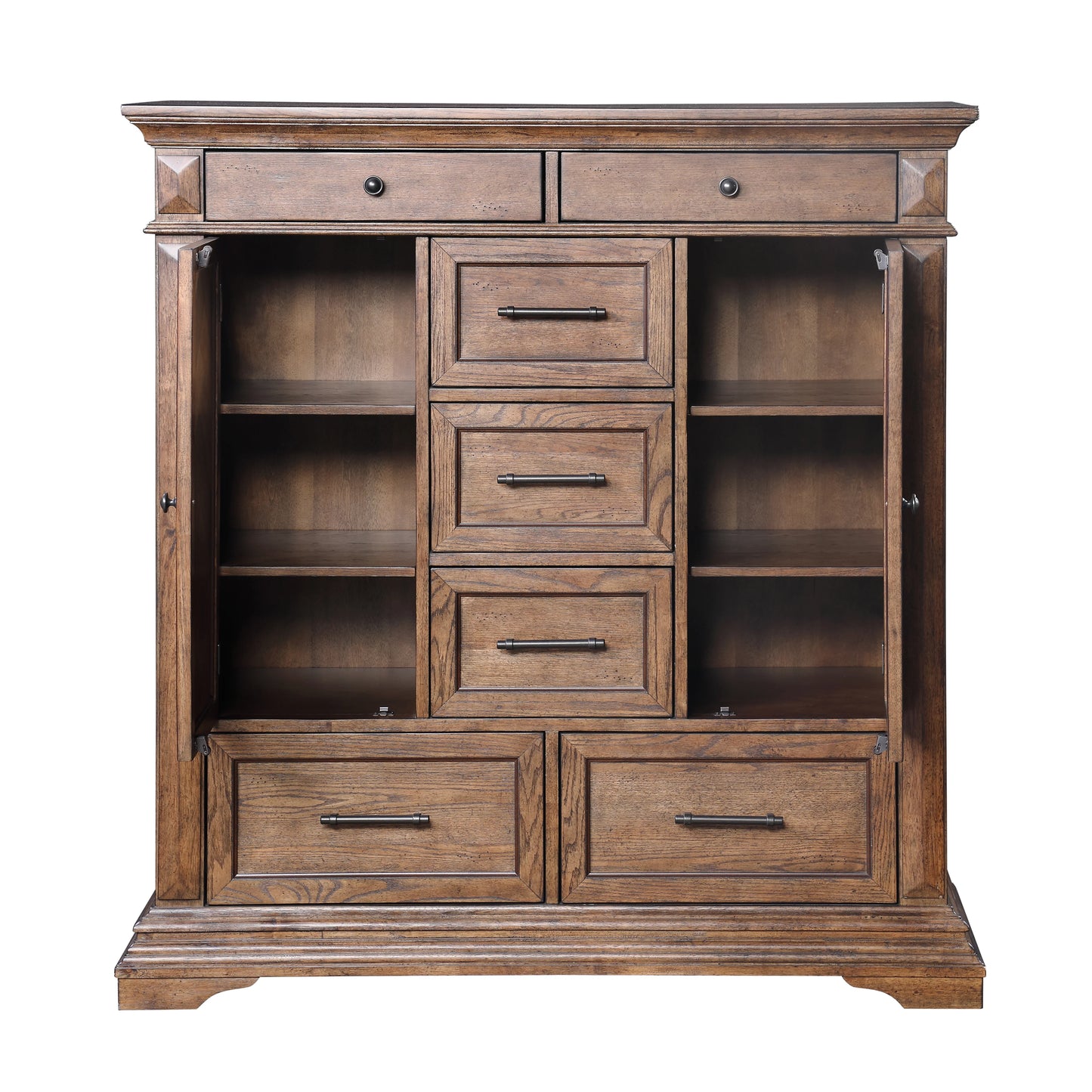 Mar Vista 7 Drawer Walnut Door Chest