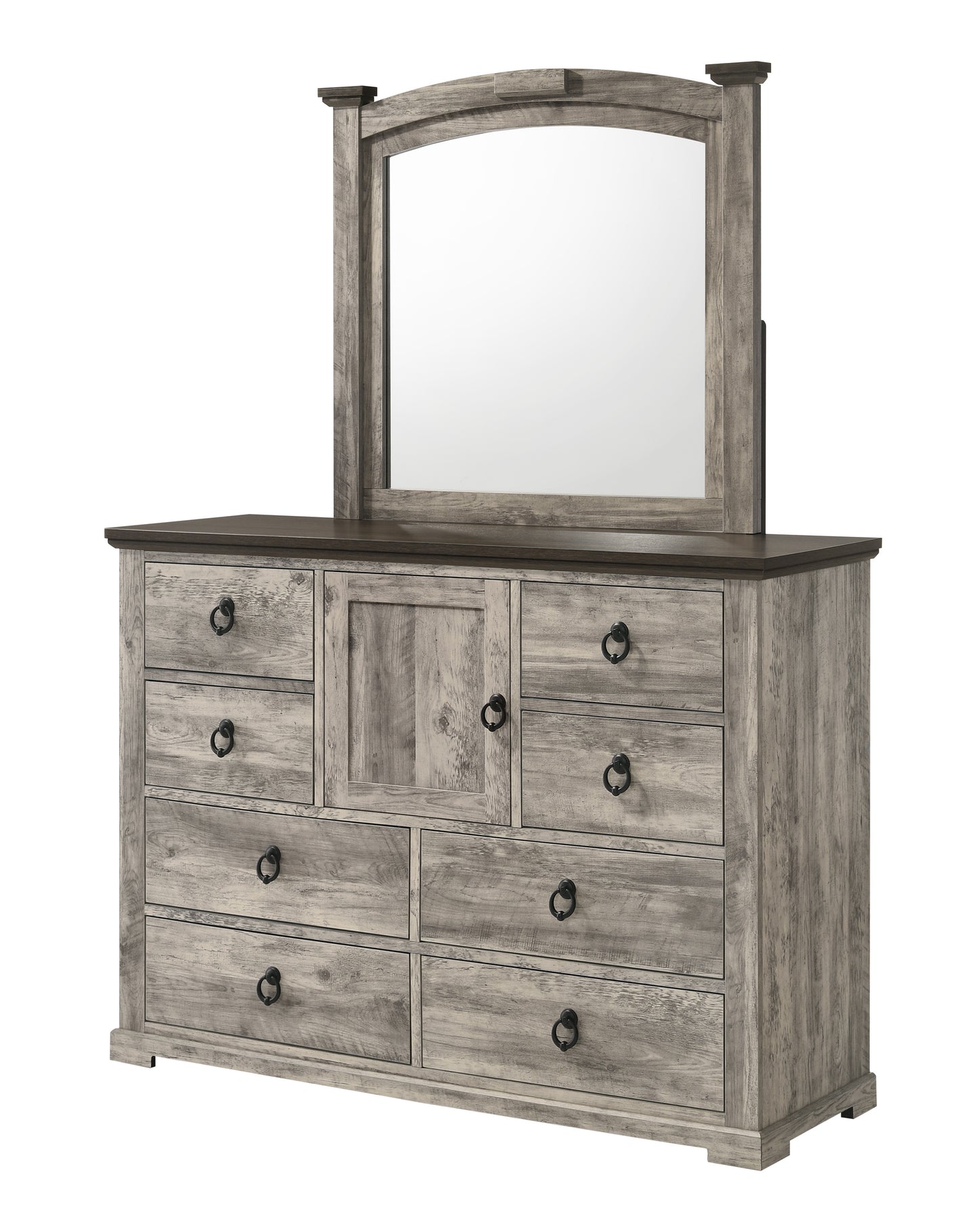 Ella-Mae 4 Pc Grey Rustic Bedroom Collection