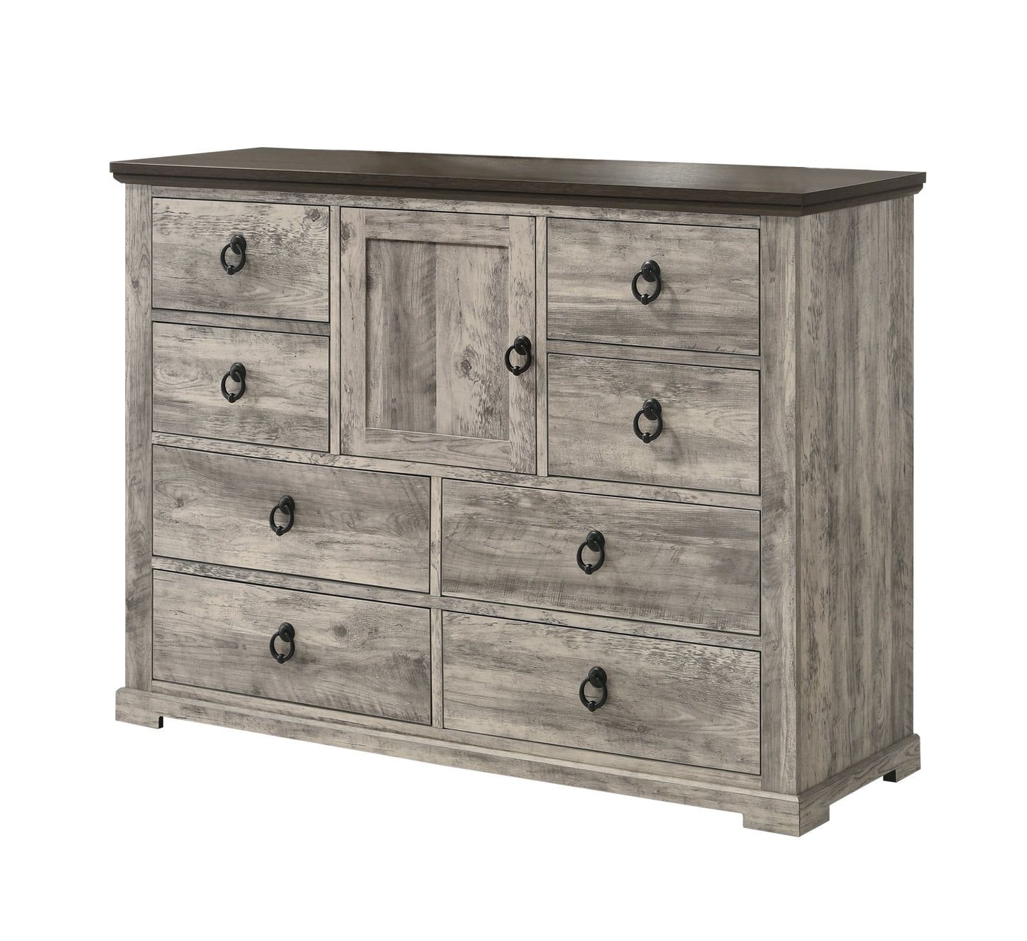 Ella-Mae 4 Pc Grey Rustic Bedroom Collection