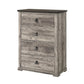 Ella Mae Rustic Gray 4 Drawer Chest