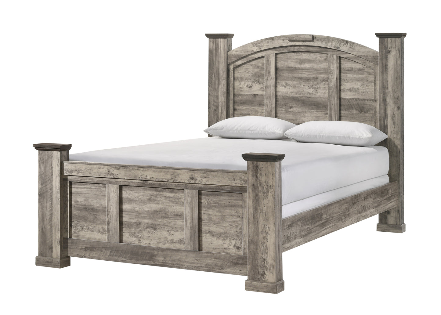 Ella-Mae 4 Pc Grey Rustic Bedroom Collection
