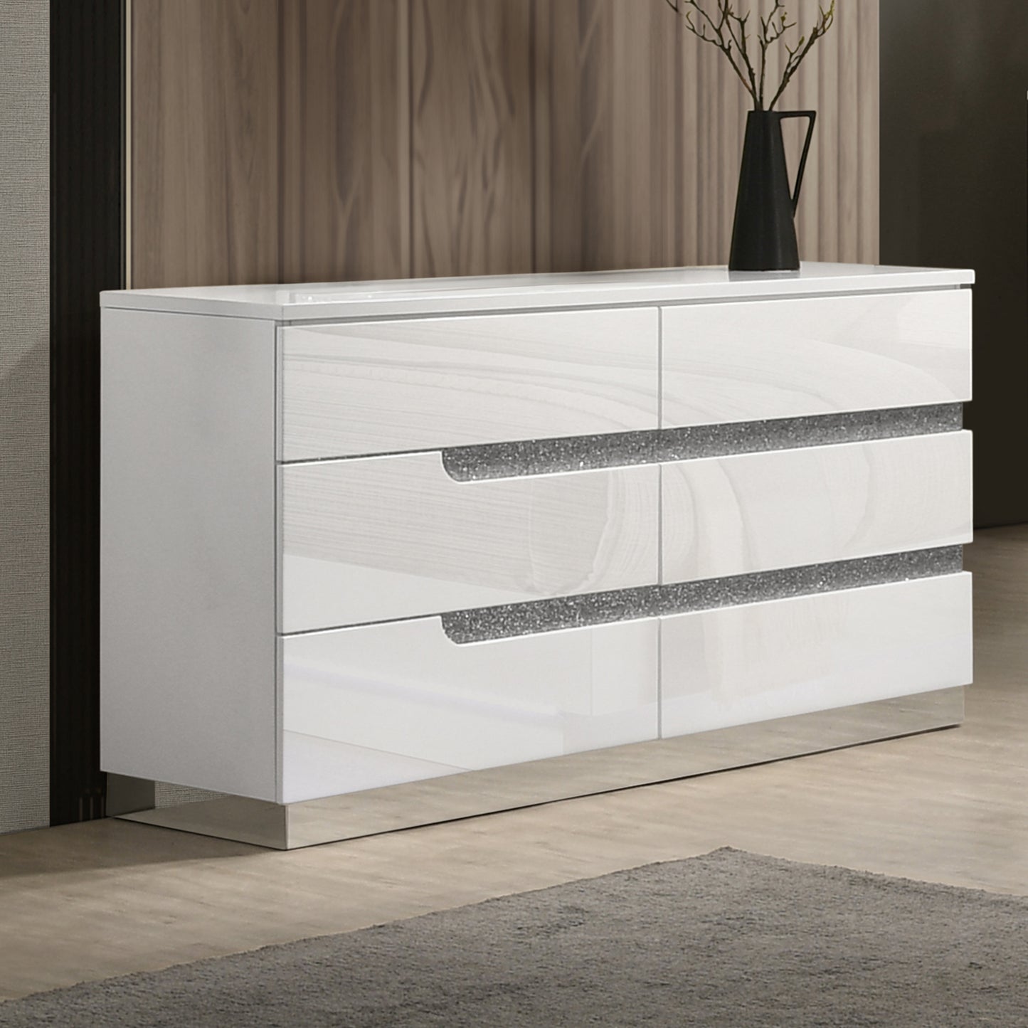 Paradox 4 Pc LED Bedroom Set by New Classic