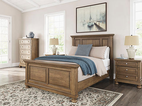 Vandenmore 4 Pc Brown Sleigh Bed Collection