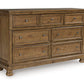 Vandenmore 4 Pc Brown Sleigh Bed Collection