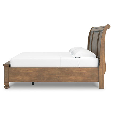 Vandenmore 4 Pc Brown Sleigh Bed Collection