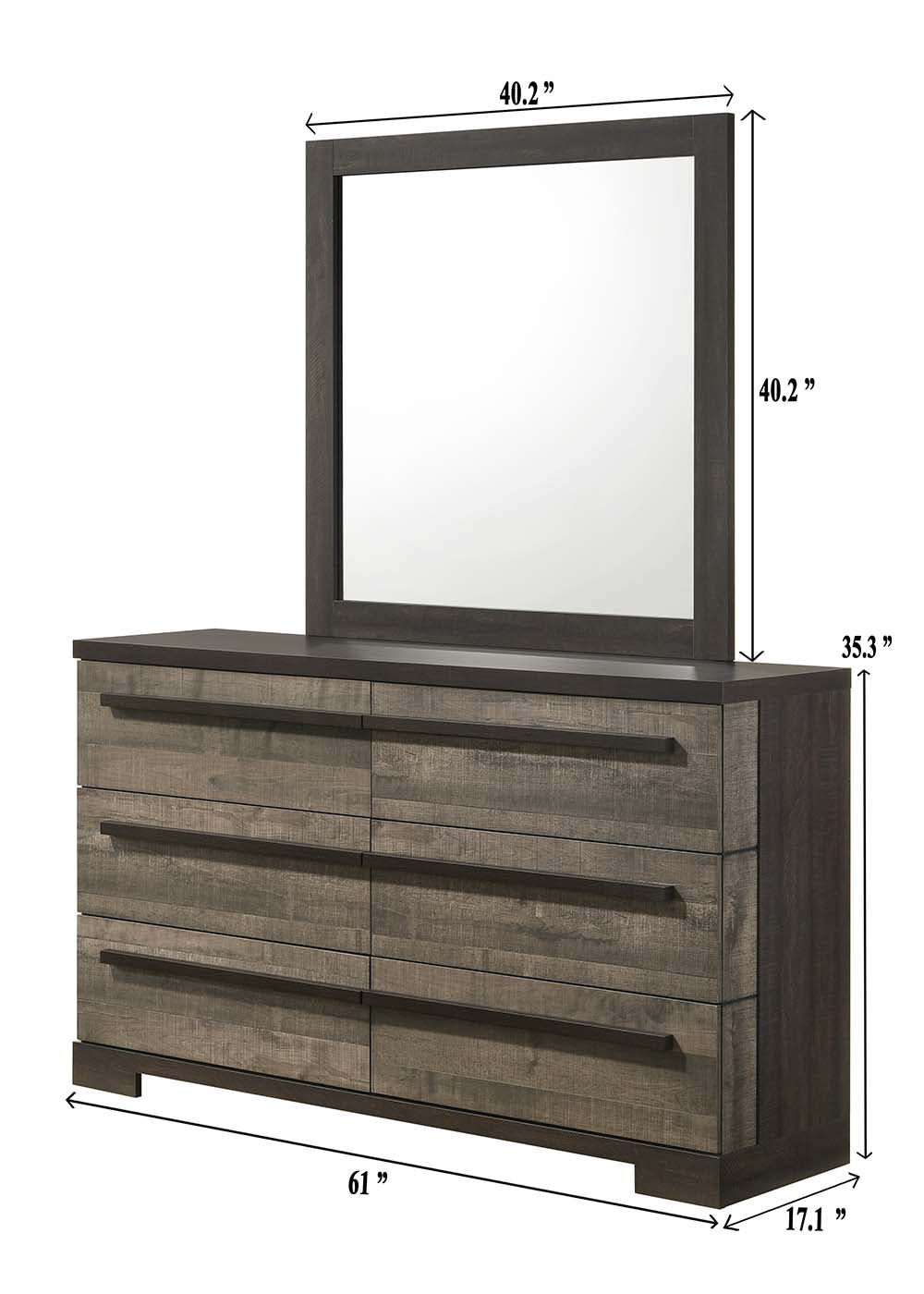 Crown Mark B8160 Remington 4 Pc Bedroom Set