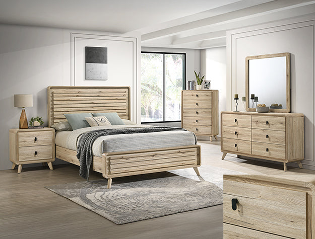 Dawson B9240 Natural 4 Pc Bedroom Set