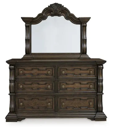 Maylee 6 Drawer Dark Brown Dresser B947-31
