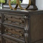 Maylee 6 Drawer Dark Brown Dresser B947-31