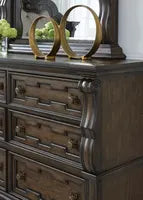 Maylee 6 Drawer Dark Brown Dresser B947-31