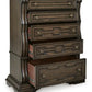 Maylee 5 Drawer Dark Brown Chest B947-46