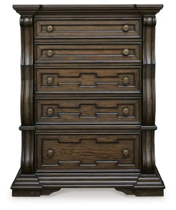 Maylee 5 Drawer Dark Brown Chest B947-46