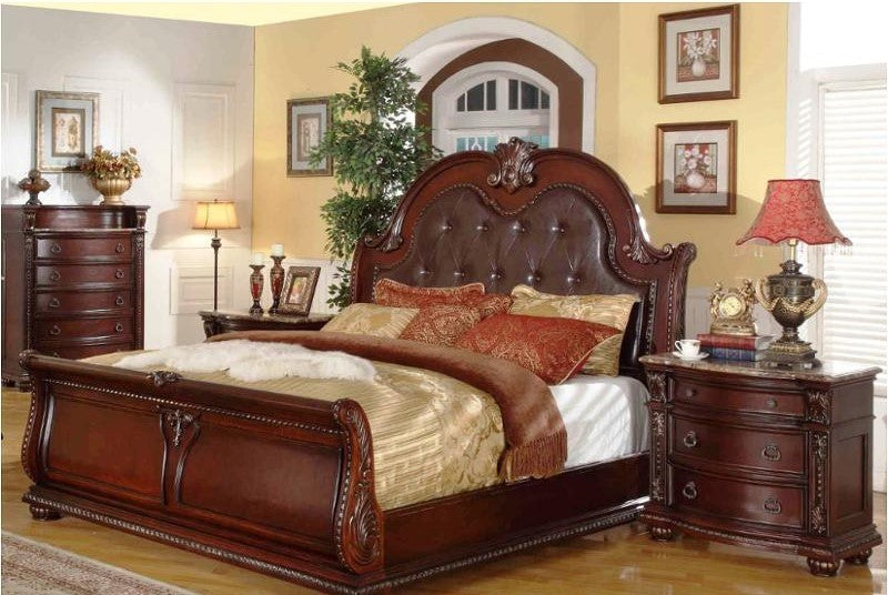 McFerran Home B9500 Dark Cherry Bedroom Collection