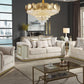 Bona Cream Upholstered Sofa & Loveseat