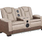 Bruno Brown 2 Pc Living Room Set