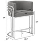 CH020 Teddy Fabric Bar Stool - 4 Colors