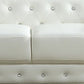 Charlise White 2 Pc Sofa Collection by Cosmos