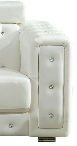 Charlise White 2 Pc Sofa Collection by Cosmos