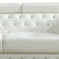 Charlise White 2 Pc Sofa Collection by Cosmos