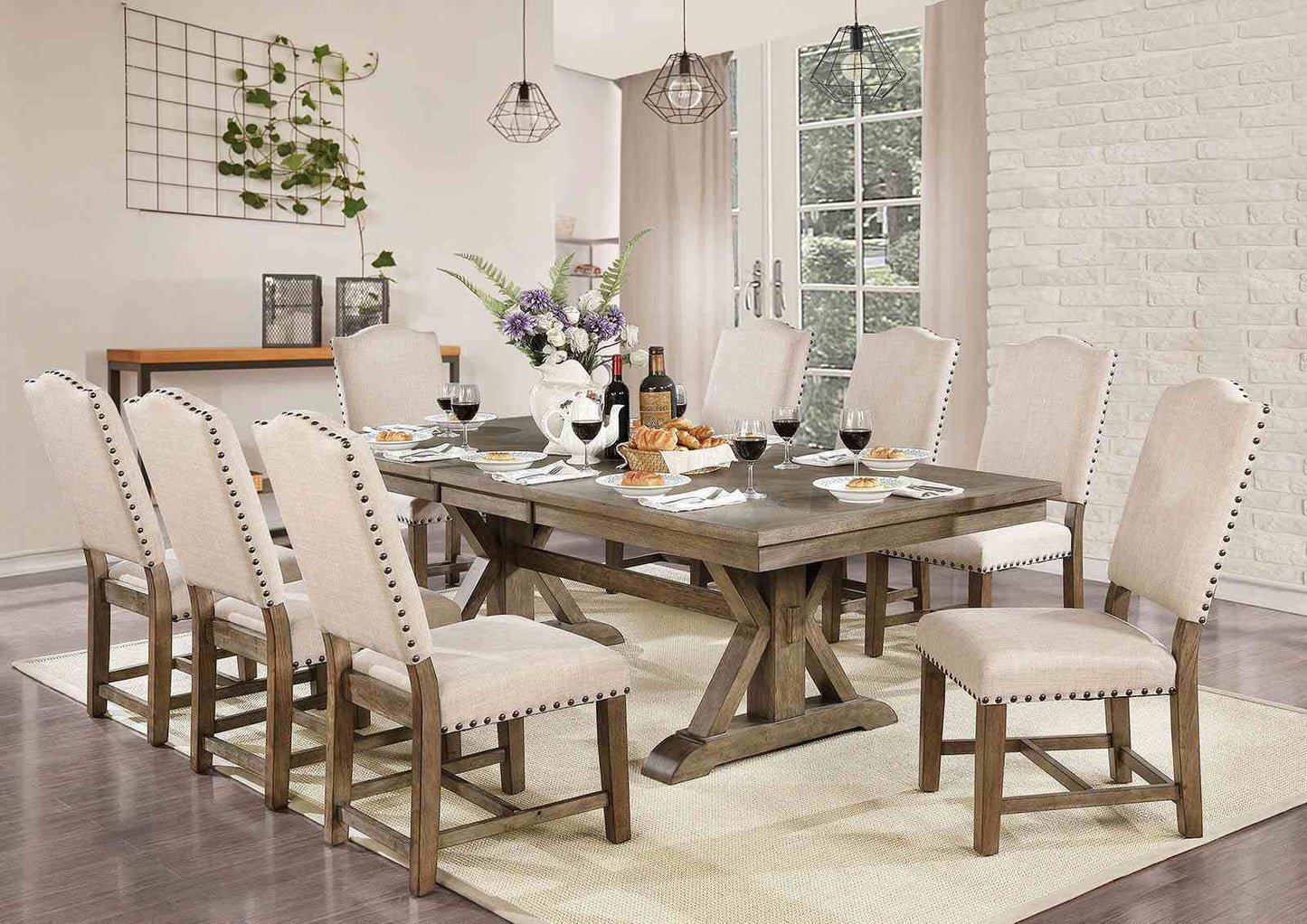 Julia 9 Pc Dining Set CM3014