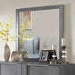 Regulus Gray Modern Bedroom Set LED Headboard