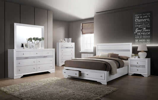 Chrissy King 4 Pc Storage Bedroom Set