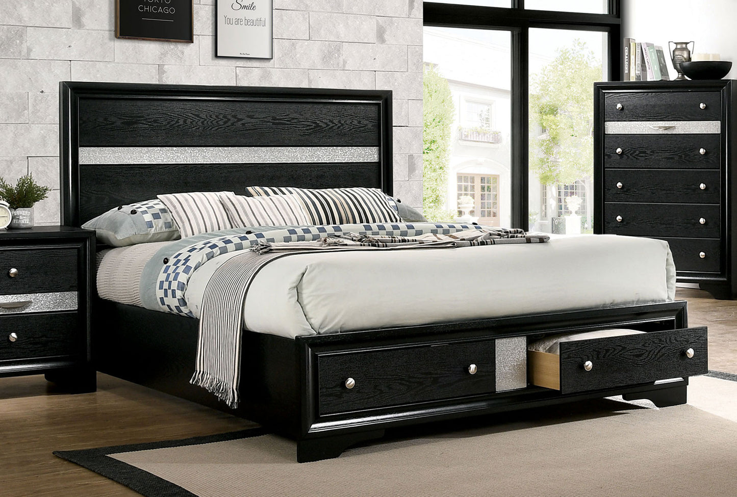 Chrissy Queen Storage Bed - 3 Colors