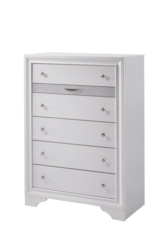 Chrissy 5 Drawer Chest w/Hidden Jewelry Drawer
